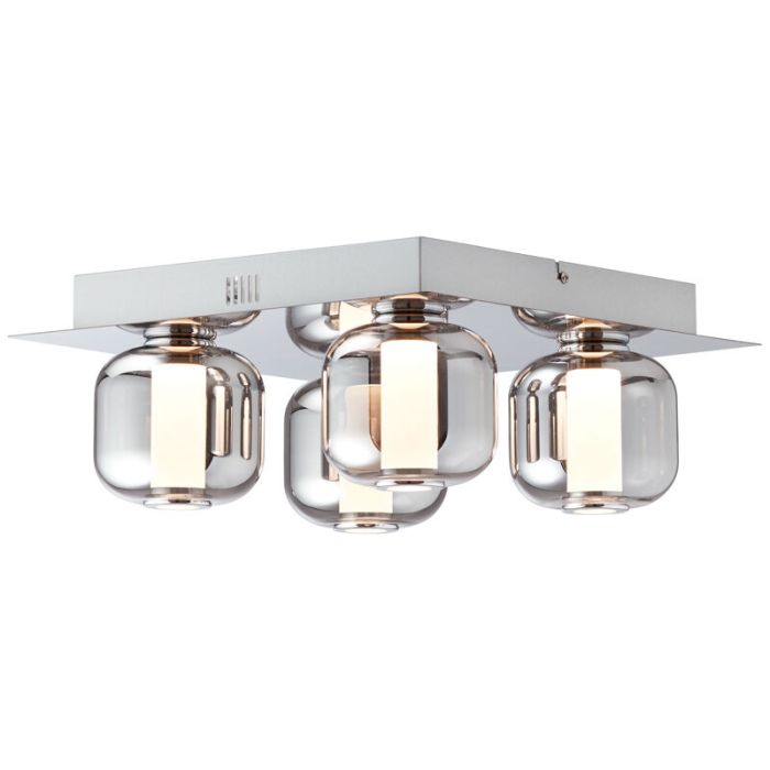 Design ceiling light chrome, Emmely, 22W, 3000K LED