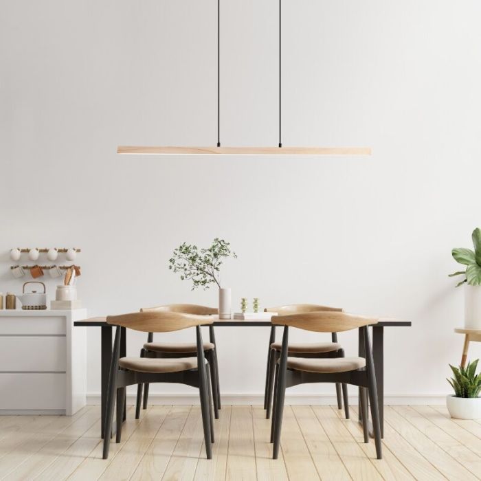 Rustic pendant light brown, Renuka, 19W, 3000K LED