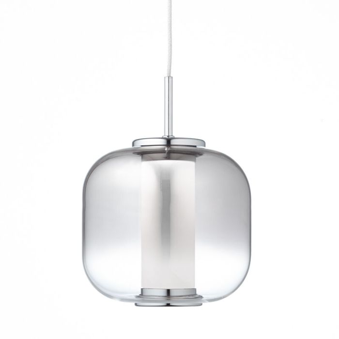 Design pendant light chrome, Emmely, 7W, 3000K LED