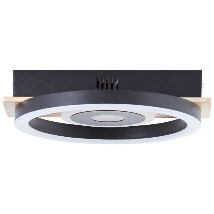 Design flush ceiling light brown, Konrad, 9W, 3000K LED