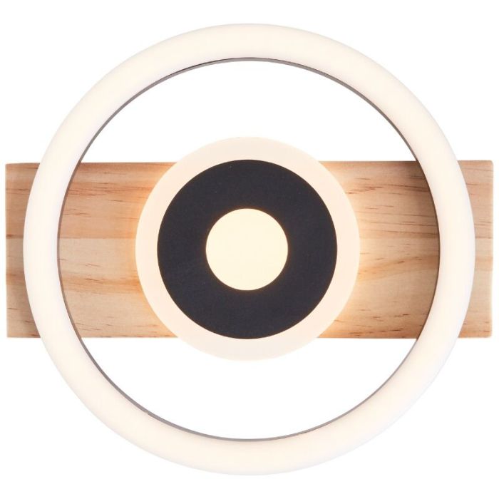 Design flush ceiling light brown, Konrad, 9W, 3000K LED