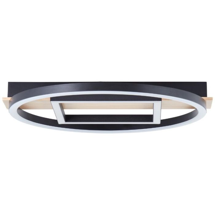 Design flush ceiling light brown, Konrad, 20W, 3000K LED