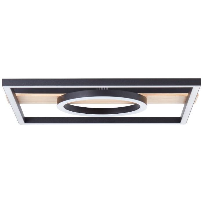 Design flush ceiling light brown, Konrad, 20W, 3000K LED