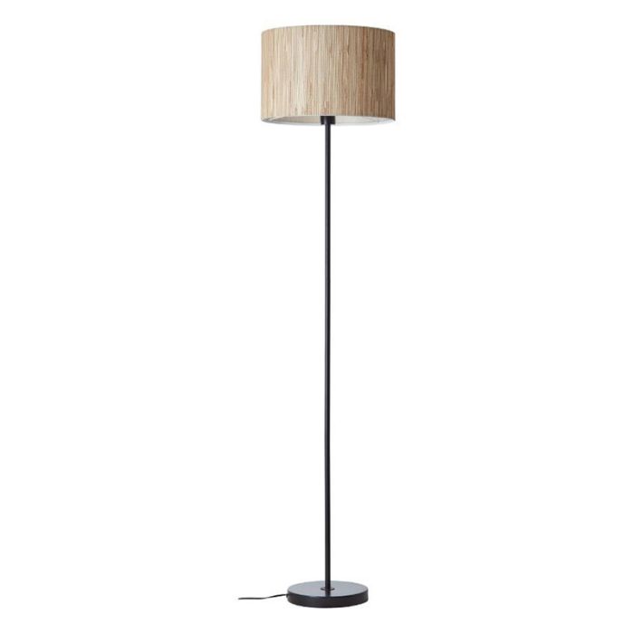 Rustic floor lamp beige, Wenda, with switch
