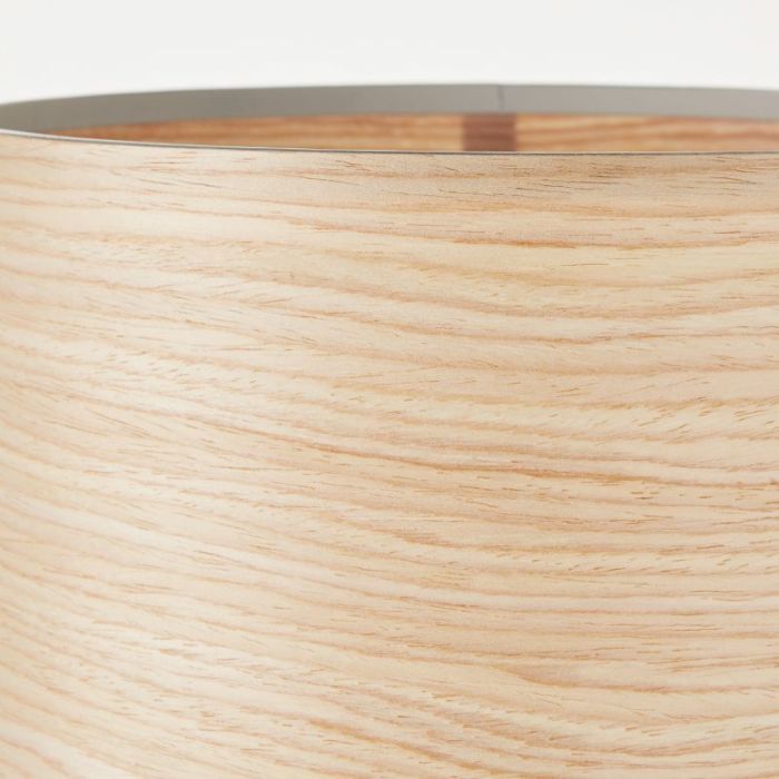 Wood table lamp beige, Enna, with switch