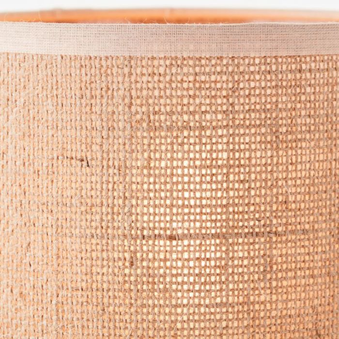 Rustic table lamp beige, Quintus, with switch