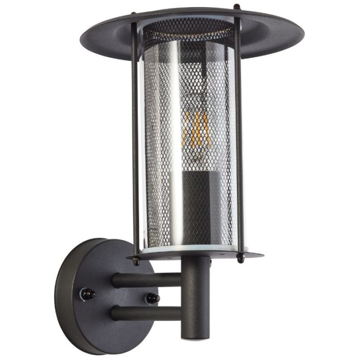 Rustic outdoor light black, Gezina, IP44