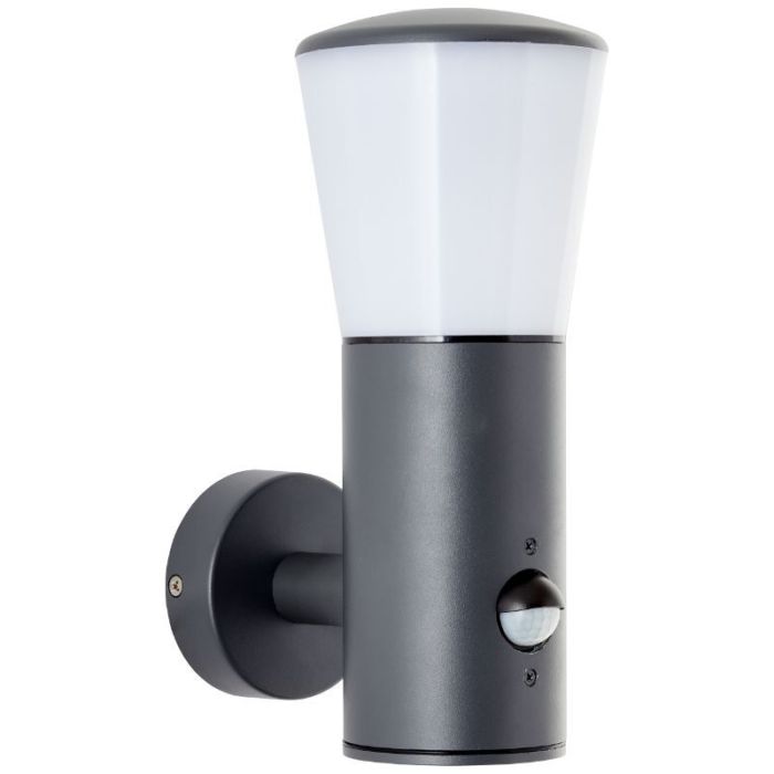 Modern outdoor wall light with motion sensor anthracite, Rawi, IP44
