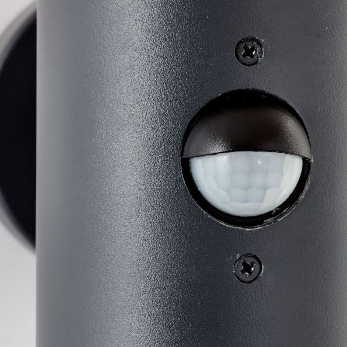 Modern outdoor wall light with motion sensor anthracite, Rawi, IP44
