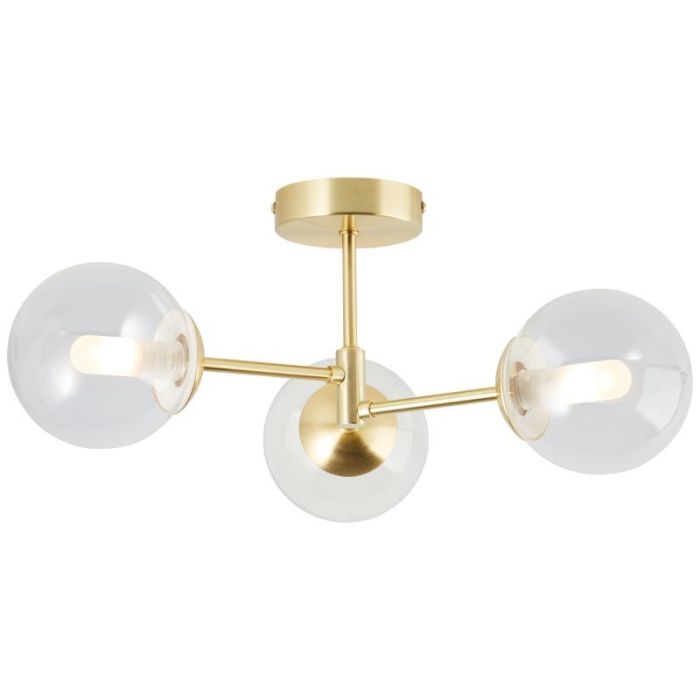 Design bathroom ceiling light gold, Ramon, IP44