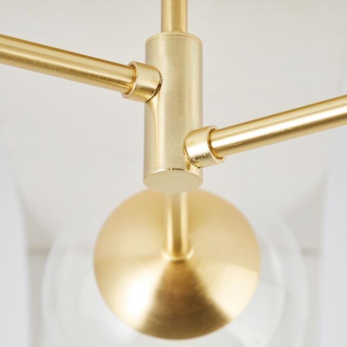 Design bathroom ceiling light gold, Ramon, IP44