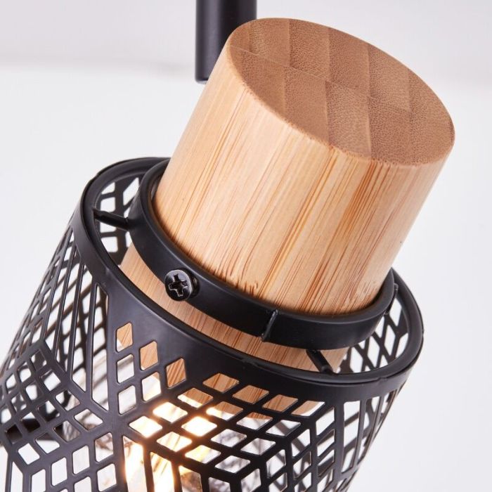 Wood ceiling spotlight black, Sherona