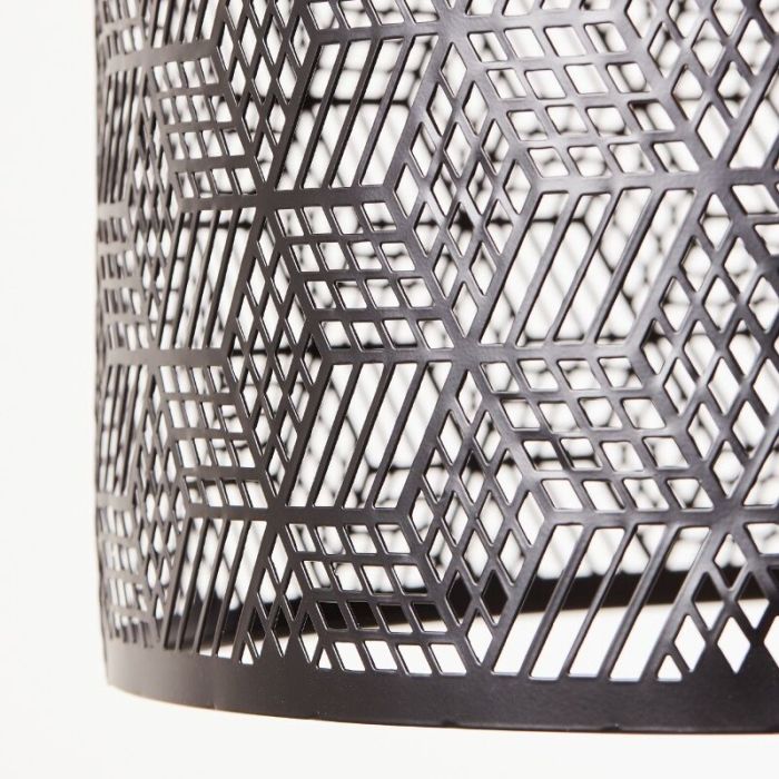 Wood dining table hanging lamp black, Sherona