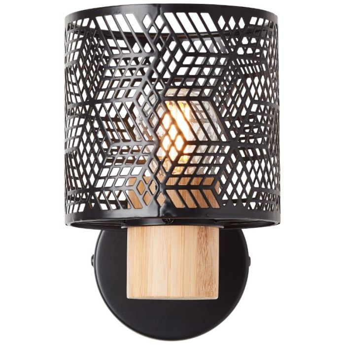 Wood wall light black, Sherona