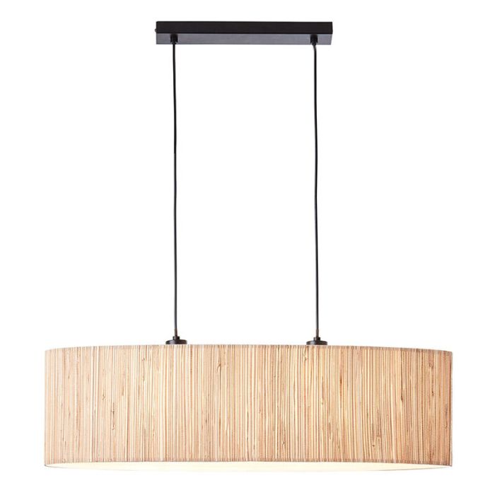Rustic pendant light beige, Wenda