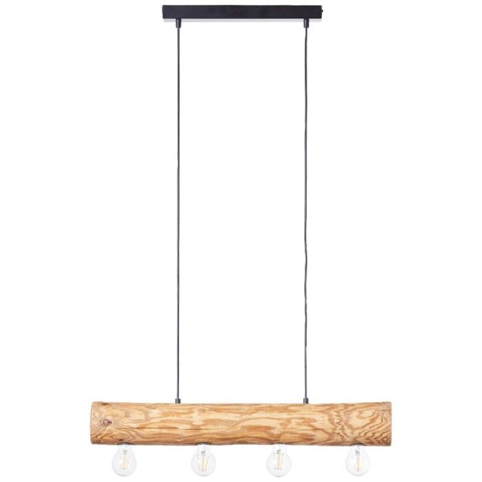 Wood pendant light brown, Sibren