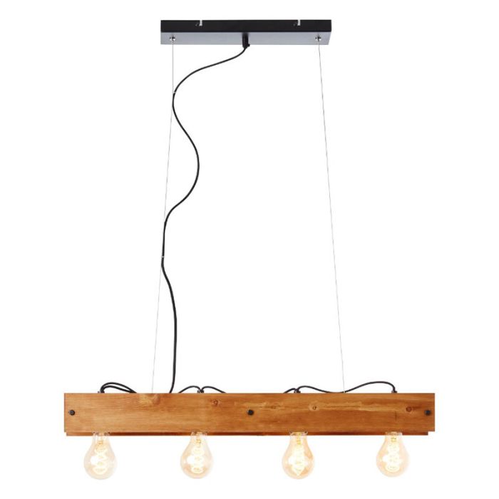 Wood pendant light brown, Rasha