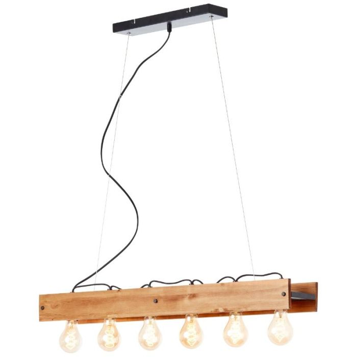 Wood pendant light brown, Rasha