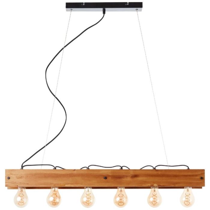 Wood pendant light brown, Rasha