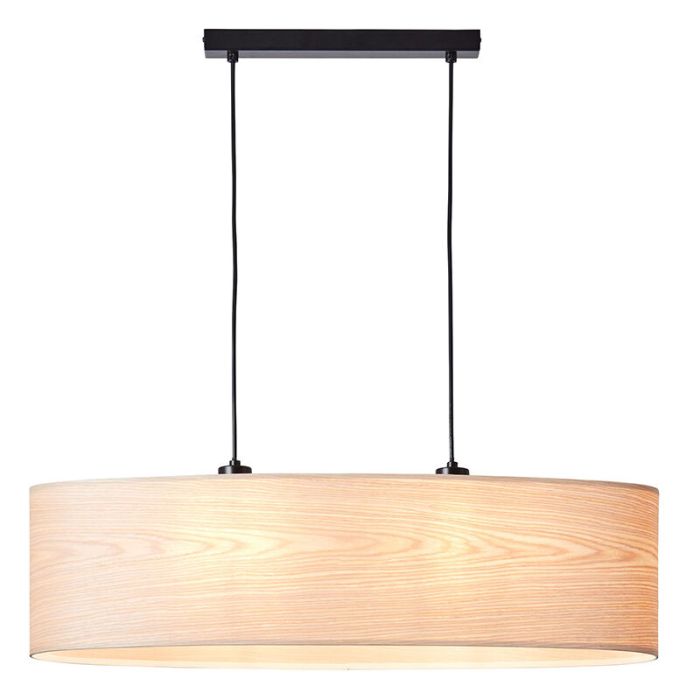 Wood pendant light beige, Enna