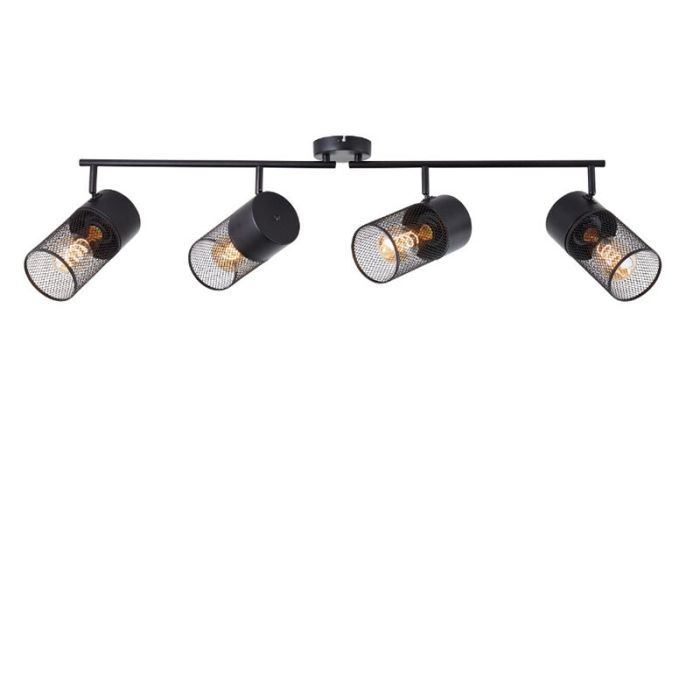 Industrial ceiling spotlight black, Georgino
