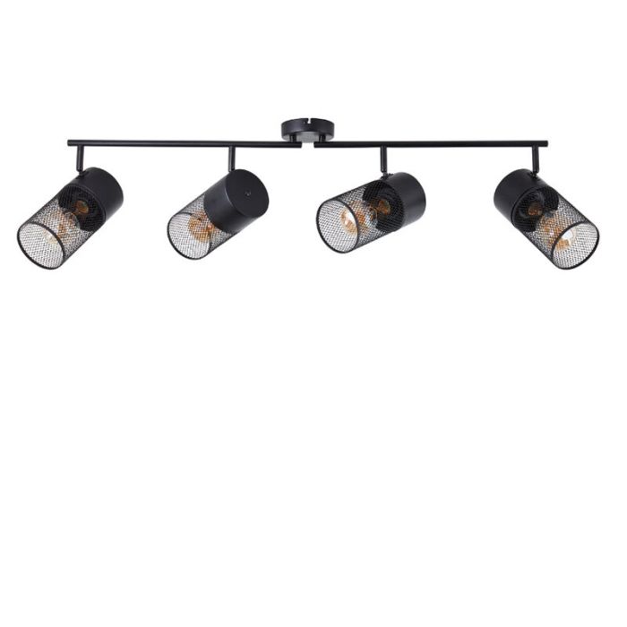 Industrial ceiling spotlight black, Georgino
