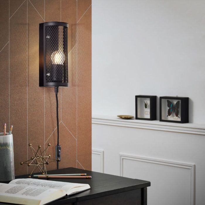 Industrial wall light black, Esperanza