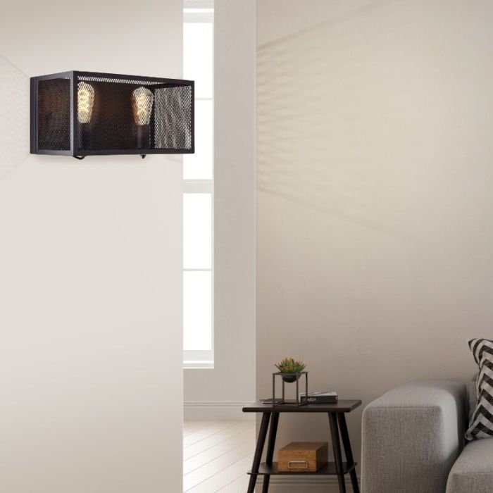 Industrial wall light black, Esperanza