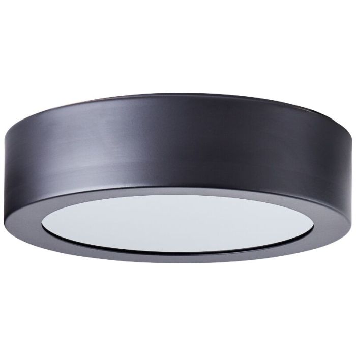 Industrial flush ceiling light black, Sherman
