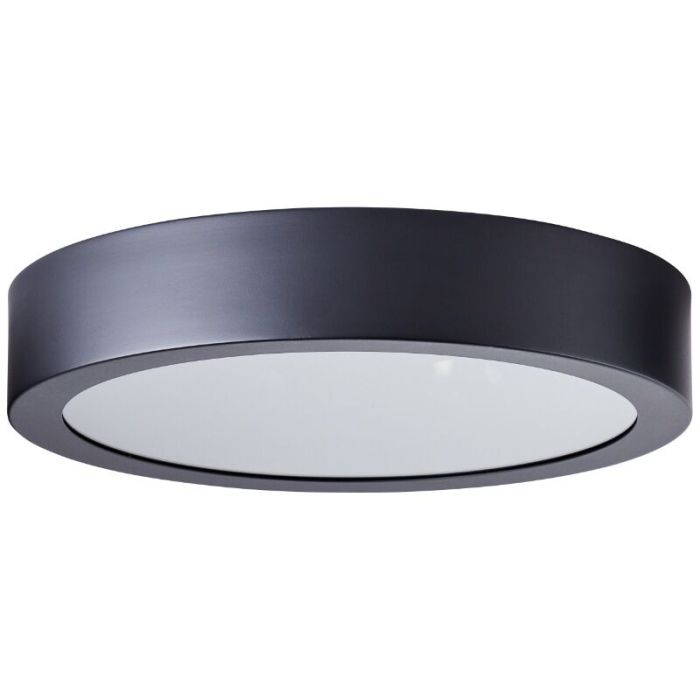 Industrial flush ceiling light black, Sherman