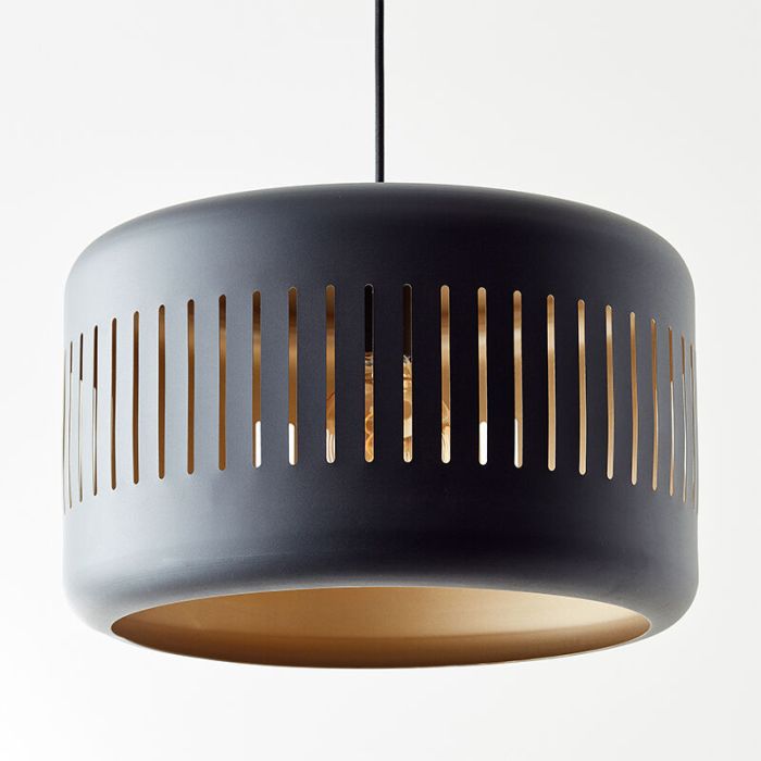 Industrial pendant light black, Veronika