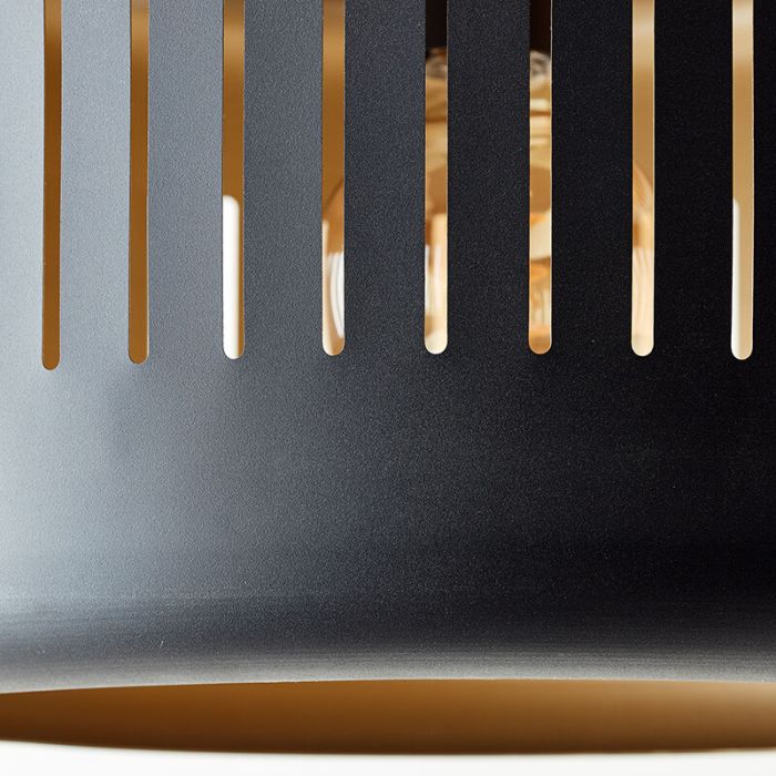 Industrial pendant light black, Veronika