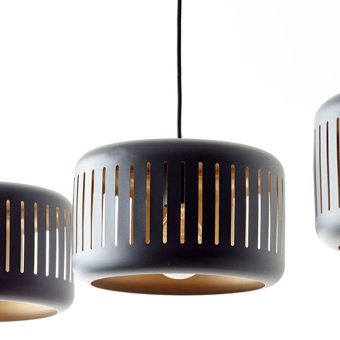 Industrial pendant light black, Veronika