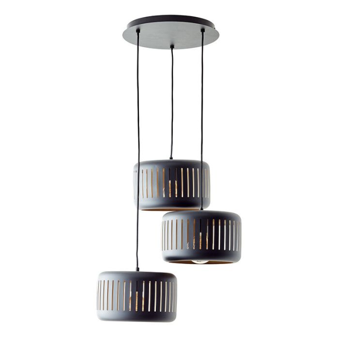 Industrial dining table hanging lamp black, Veronika