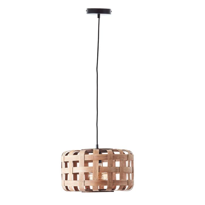 Wood pendant light brown, Virginie