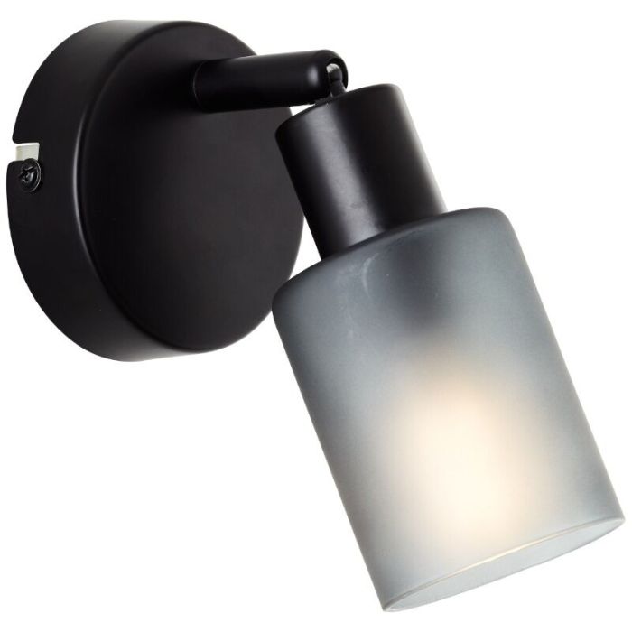 Glass wall spotlight black, Fanny