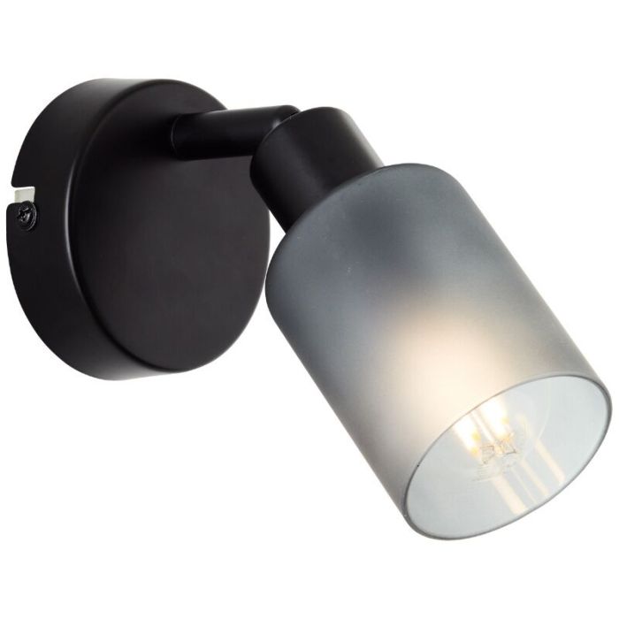 Glass wall spotlight black, Fanny