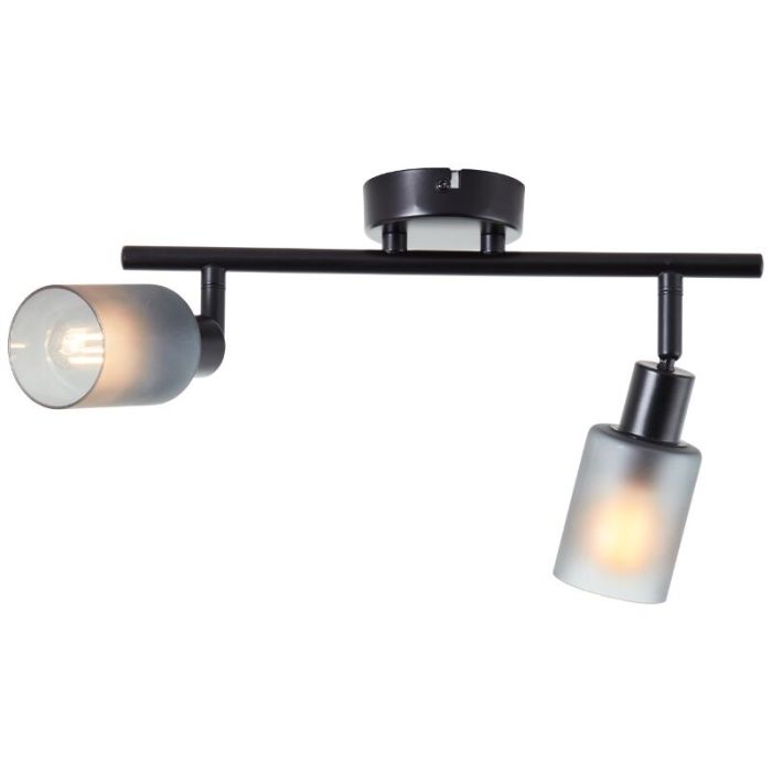 Glass ceiling spotlight black, Fanny