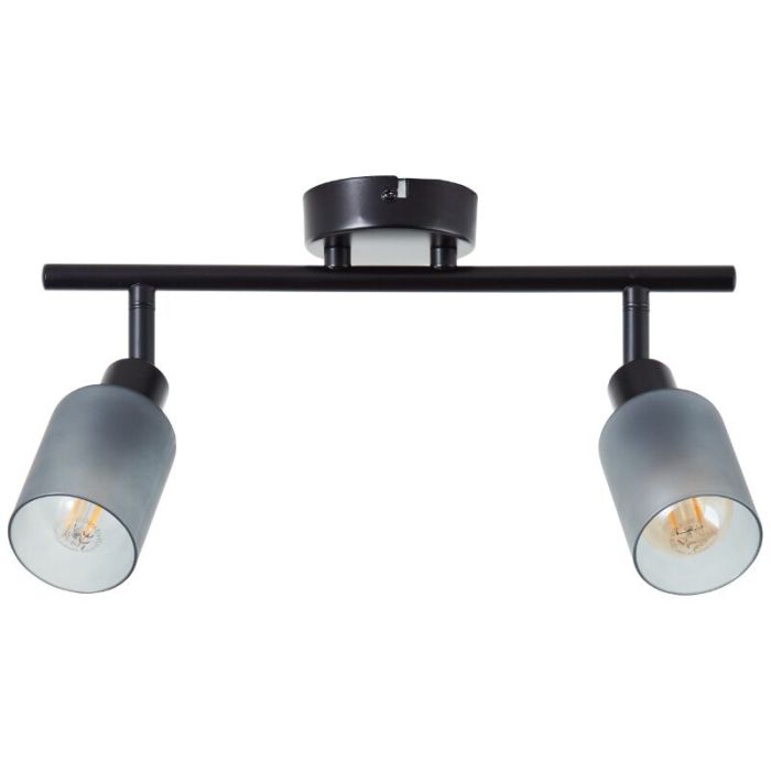 Glass ceiling spotlight black, Fanny