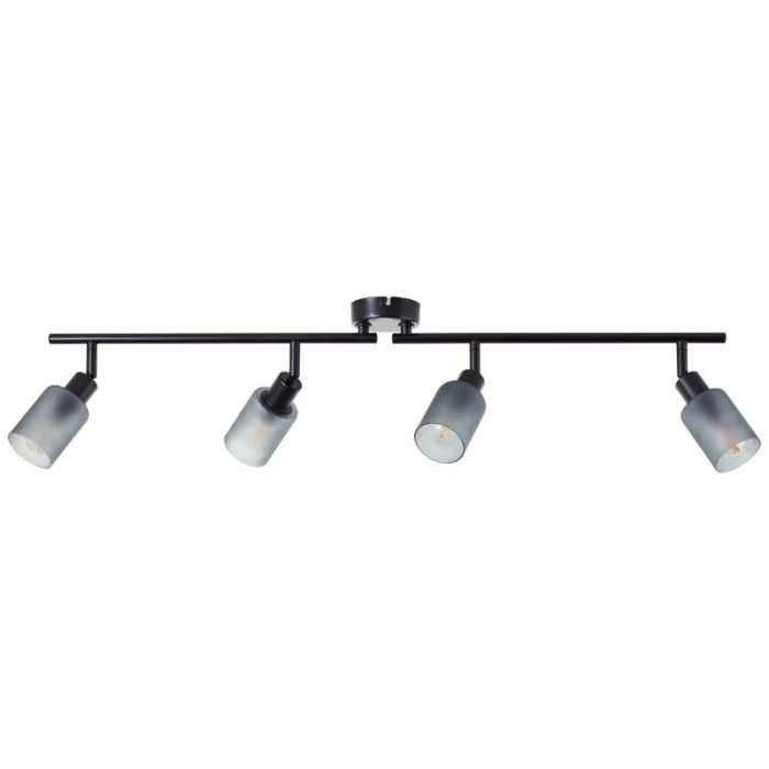 Glass ceiling spotlight black, Fanny
