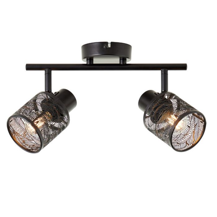 Industrial ceiling spotlight black, Raquel