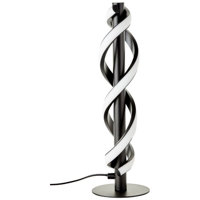 Modern table lamp black, Quang, 9W, 3000K LED, with switch