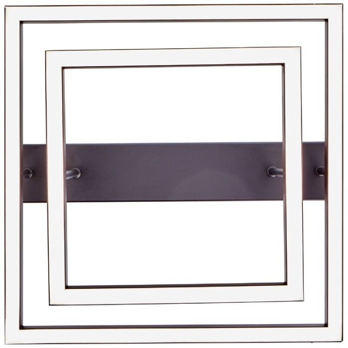 Modern flush ceiling light black, Enis, 34W, 3000K LED, 3-step dimmable