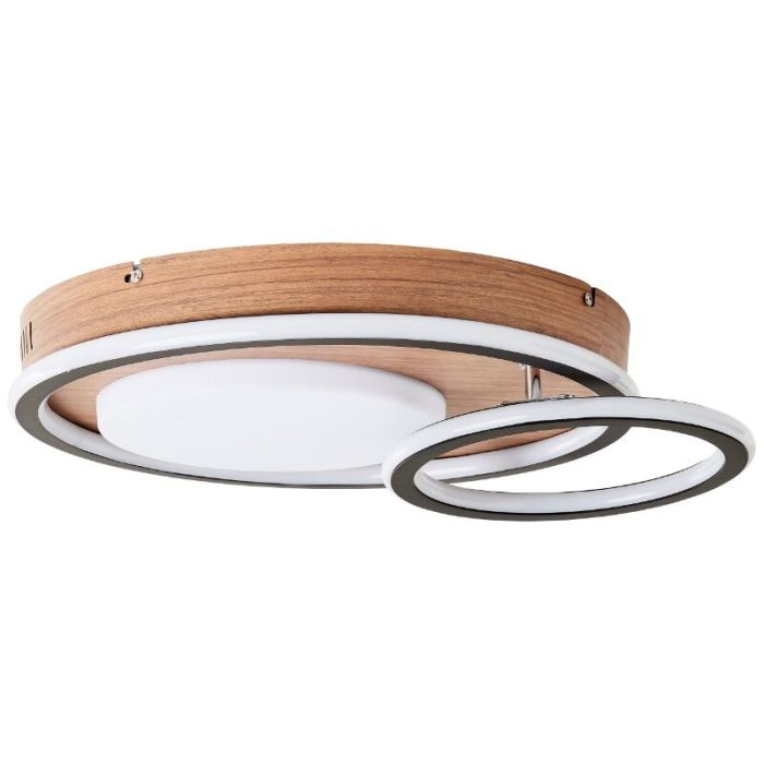 Modern flush ceiling light black, Georgios, 48W, 3000K LED