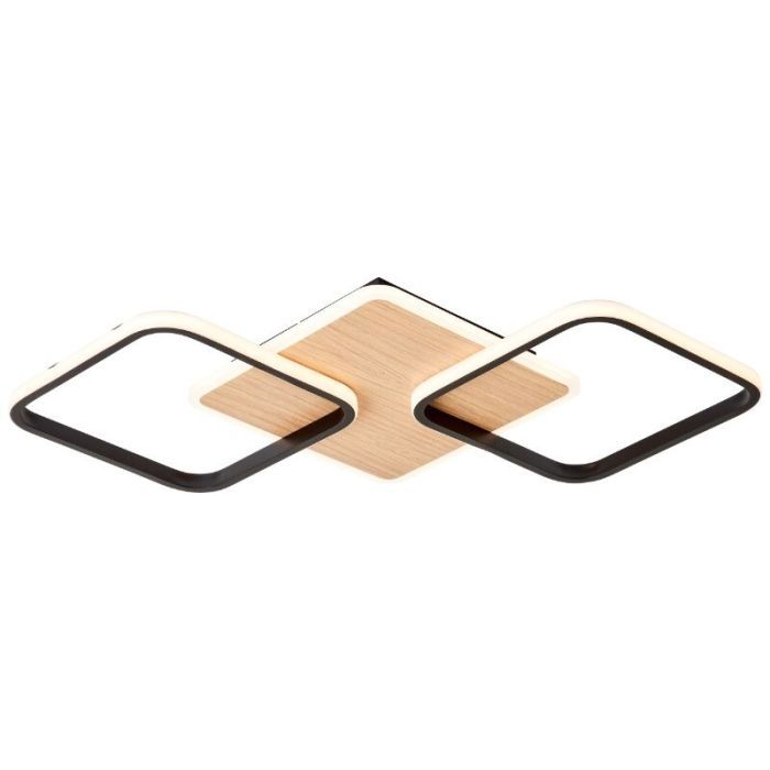 Modern flush ceiling light brown, Rawan, 40W, 3000K LED