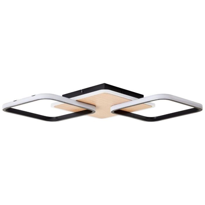 Modern flush ceiling light brown, Rawan, 40W, 3000K LED