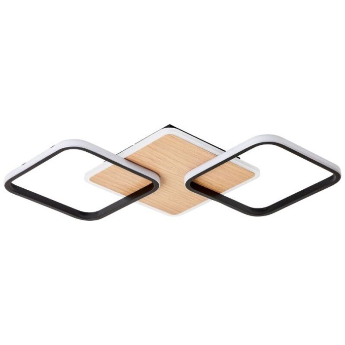 Modern flush ceiling light brown, Rawan, 40W, 3000K LED