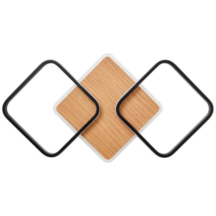 Modern flush ceiling light brown, Rawan, 40W, 3000K LED