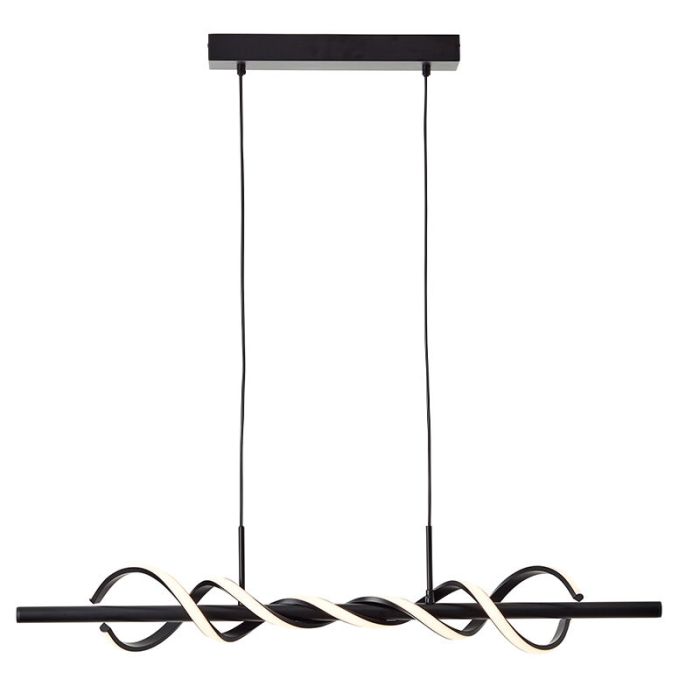 Modern pendant light black, Quang, 20W, 3000K LED