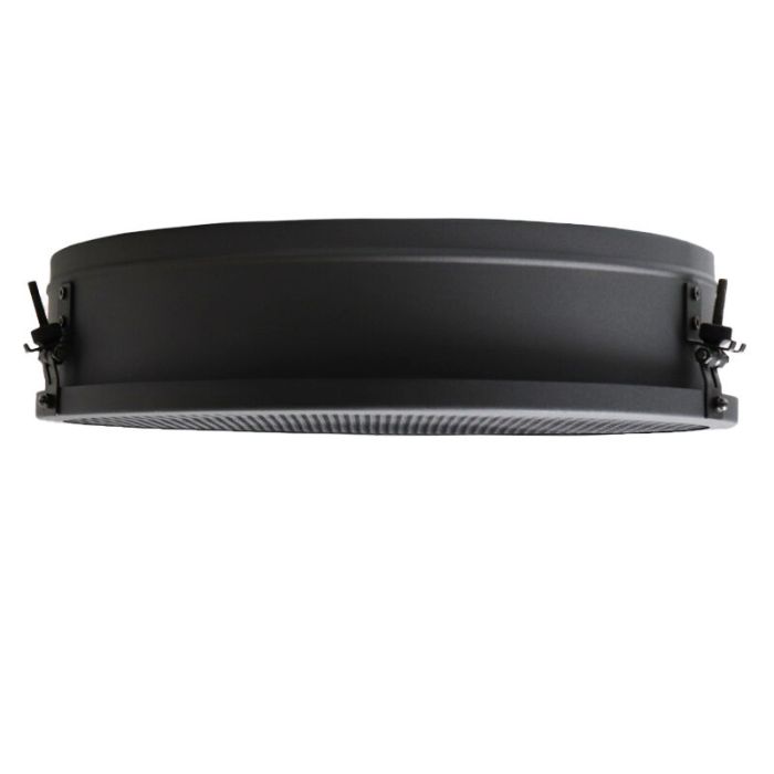 Industrial flush ceiling light black, Gael